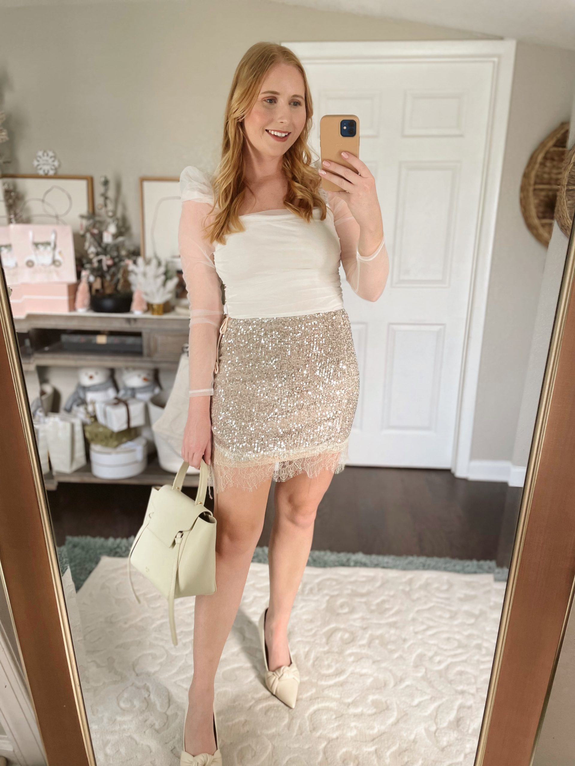 Pointed Toe Heels Fringe Sequin Skirt: A Dazzling Casual Choice for New Year's Eve Pointed Toe Heels Fringe Sequin Skirt: A Dazzling Casual Choice for New Year's Eve — Casual New Years Eve Outfits 2027