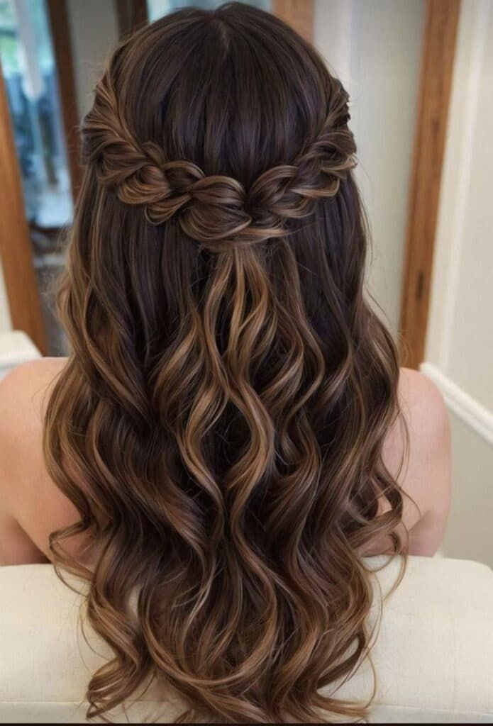 Braided Crown with Loose Curls Braided Crown with Loose Curls — Braided Hairstyles 2027 with Curls