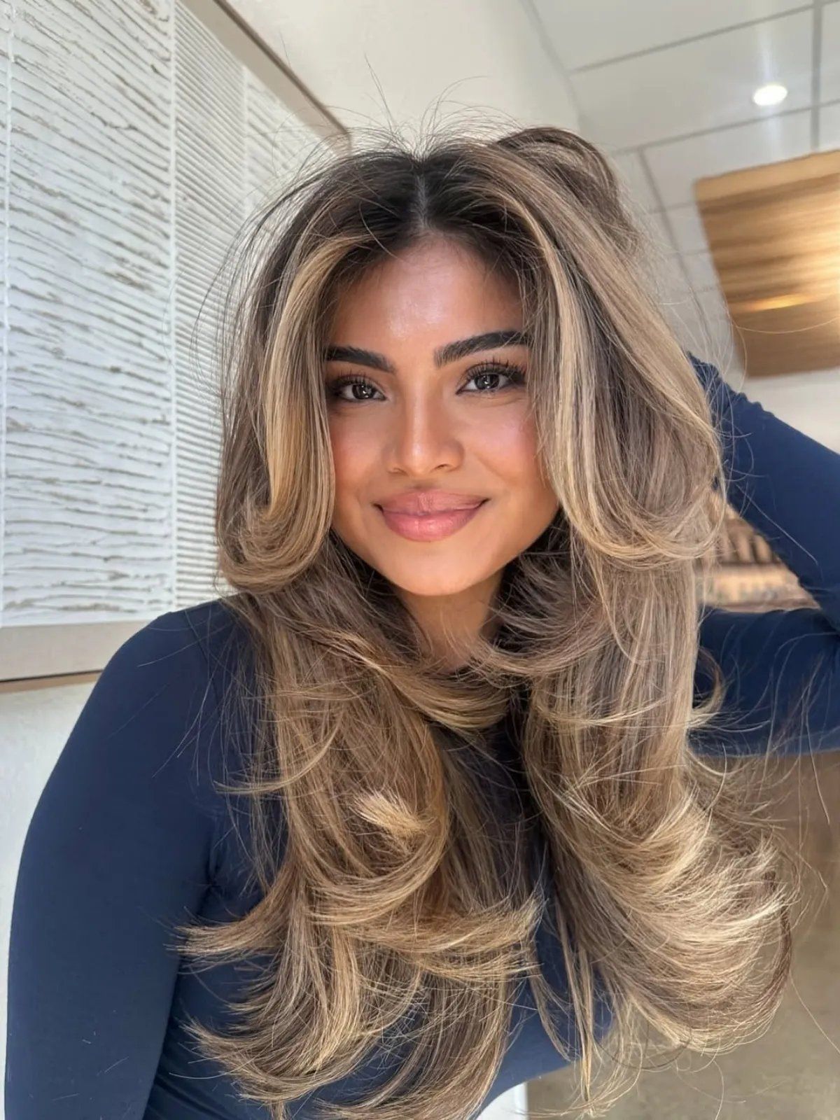 Visual Idea — This Image Features A Woman With Thick Visual Idea — This Image Features A Woman With Thick — Blonde Hair 2027 for Brown Skin