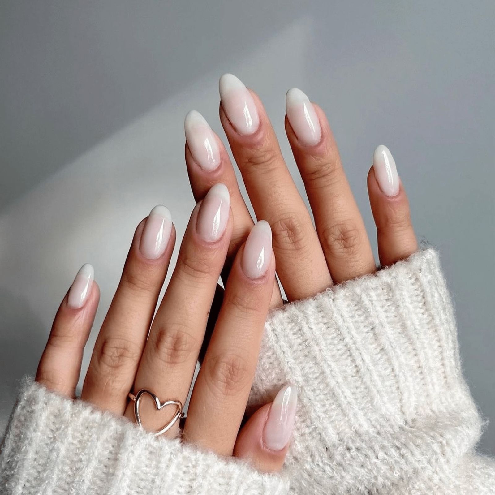 Milky White Glossy Medium Oval Nails Milky White Glossy Medium Oval Nails — Off White Nails 2027
