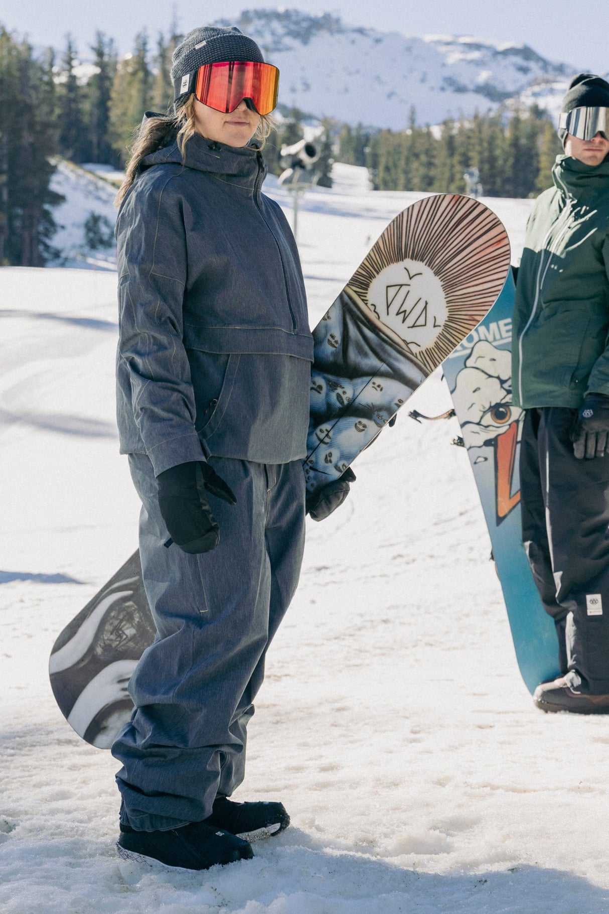 Grey Hooded Jacket and Pants for Functional Snowboarding — Snow Outfits 2027