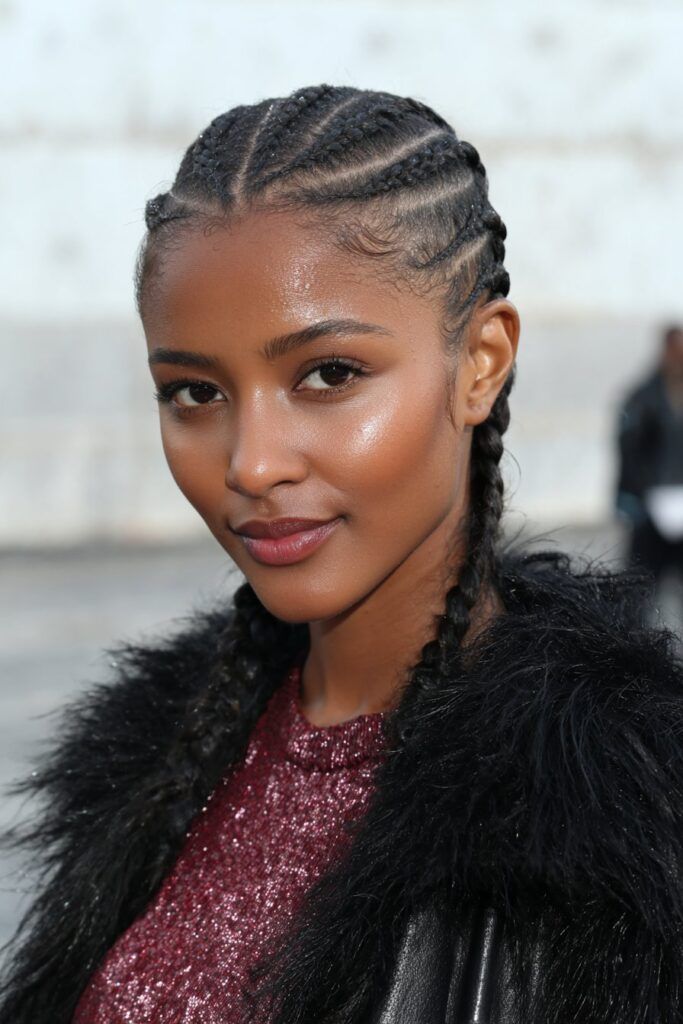 Shoulder Length Visual Idea — Winter Braid Colors 2027 for Black Women