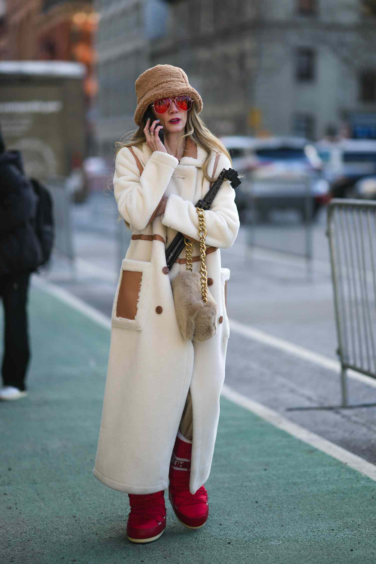 Bold Winter Statement with Red Puffer Boots and a Bucket Hat Bold Winter Statement with Red Puffer Boots and a Bucket Hat — Winter Accessories Outfits 2027