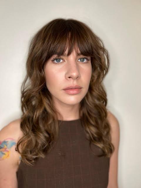 Medium Brown With Subtle Highlights Shoulder Shag With Curtain Bangs Medium Brown With Subtle Highlights Shoulder Shag With Curtain Bangs — Trendy Haircuts 2027
