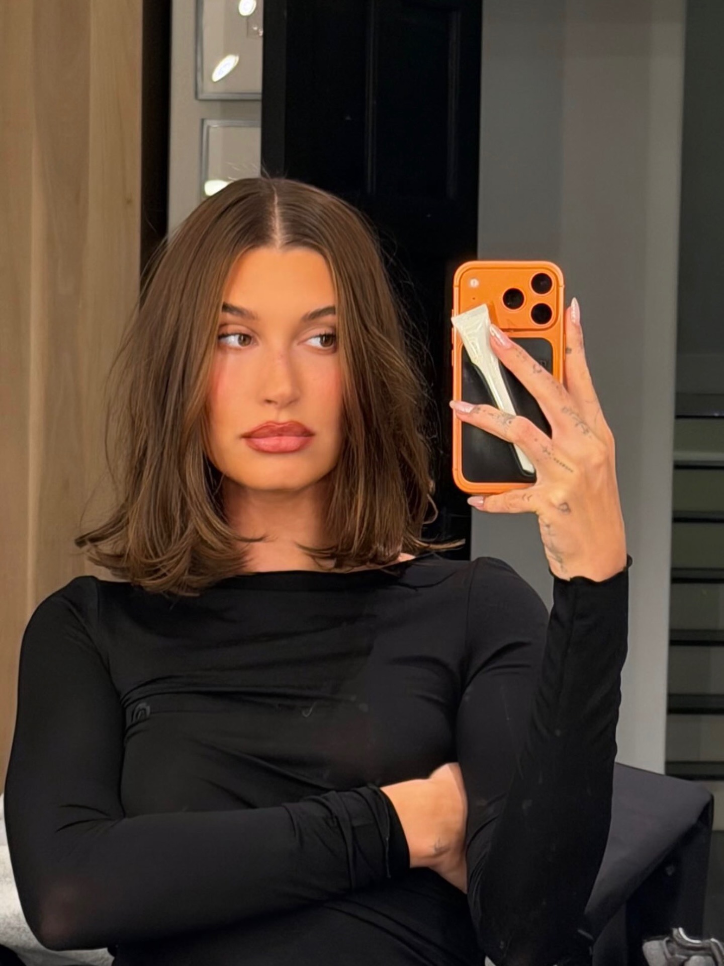 Smooth Chin-Length Bob With Curtain Bangs Smooth Chin-Length Bob With Curtain Bangs — Sweet 16 Hairstyles 2027