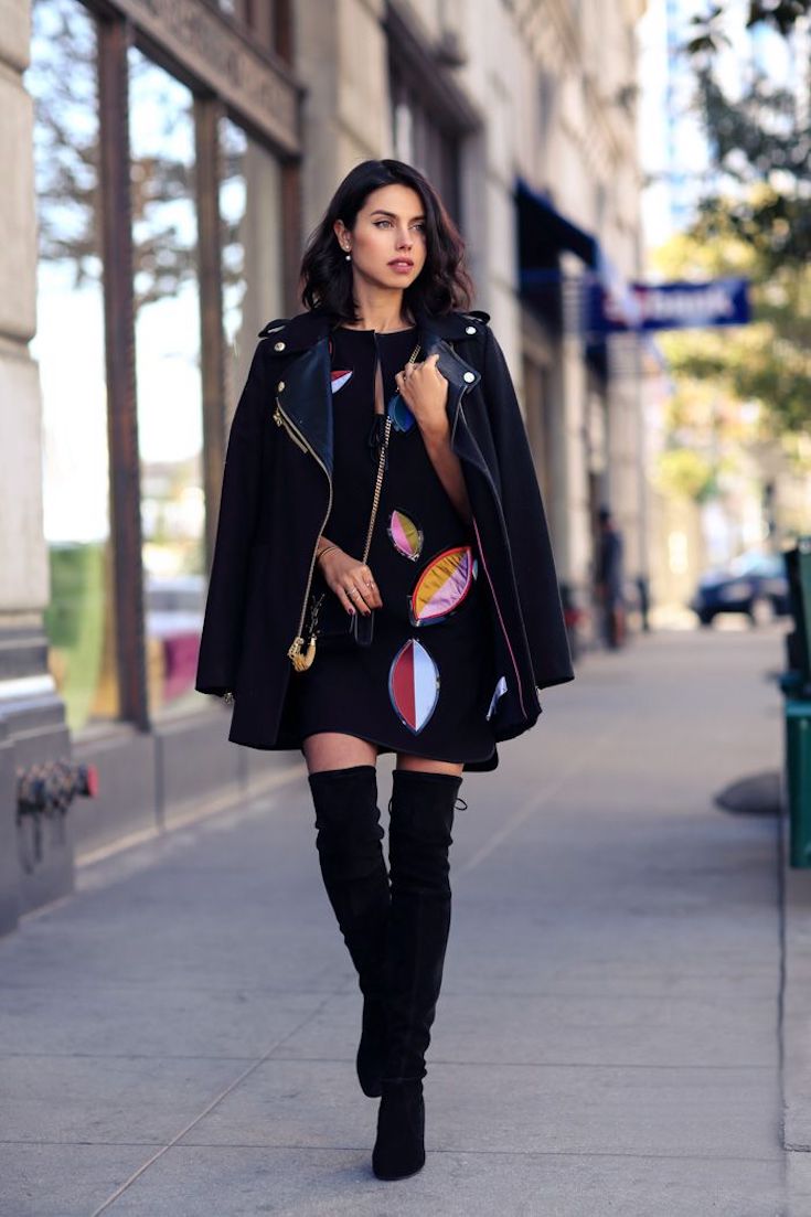 Dramatic Outerwear with a Patterned Dress: A Bold Spring First Date Choice Dramatic Outerwear with a Patterned Dress: A Bold Spring First Date Choice — Spring First Date Outfits 2027