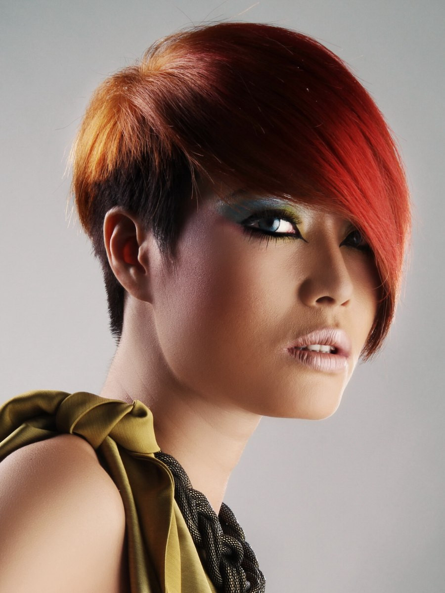 Mid-Back Visual Idea Mid-Back Visual Idea — Copper Hair 2027 for Asian Women