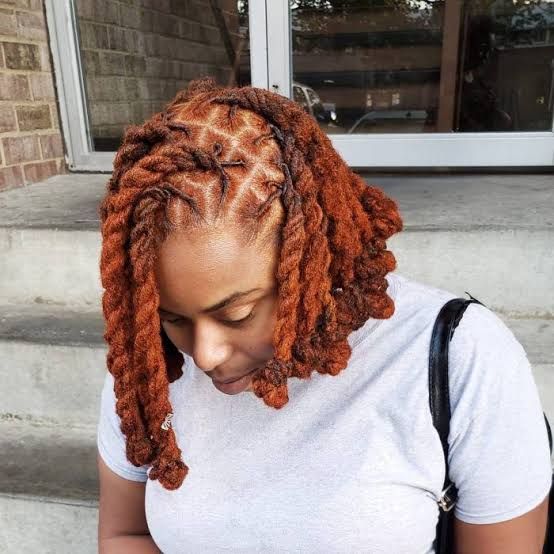 Copper Red Shoulder Length Twisted Locs Copper Red Shoulder Length Twisted Locs — Loc Styles 2027 for Black Women