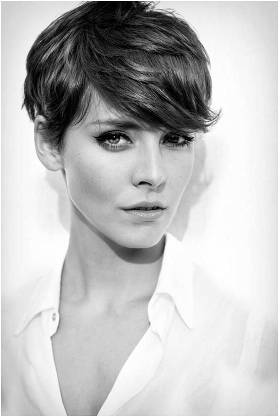 Side-Swept Visual Idea — Pixie 2027 for Heart Face