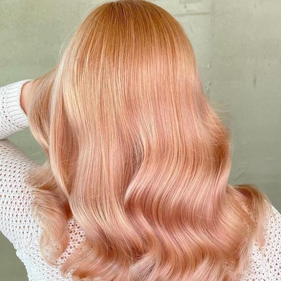 Soft Rose Gold Hue Visual Idea Soft Rose Gold Hue Visual Idea — Blonde 2027 with Pink Hair