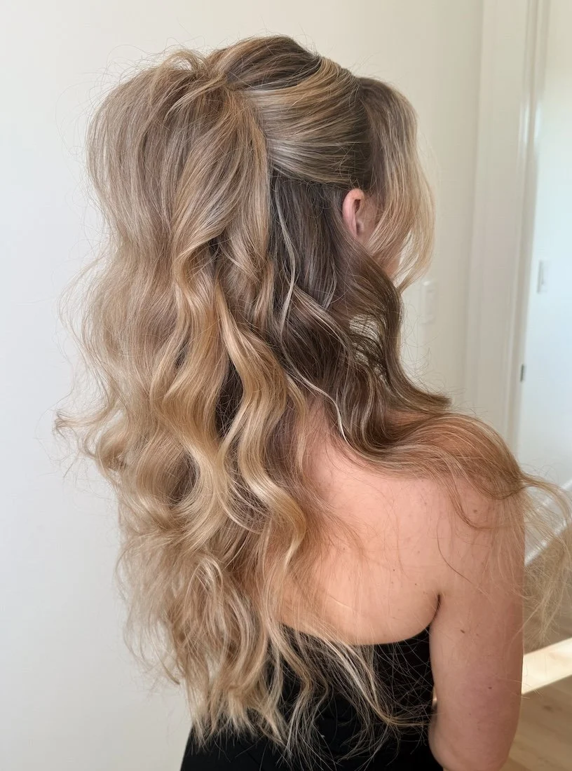 Voluminous High Half-Ponytail — Half Up Half Down 2027