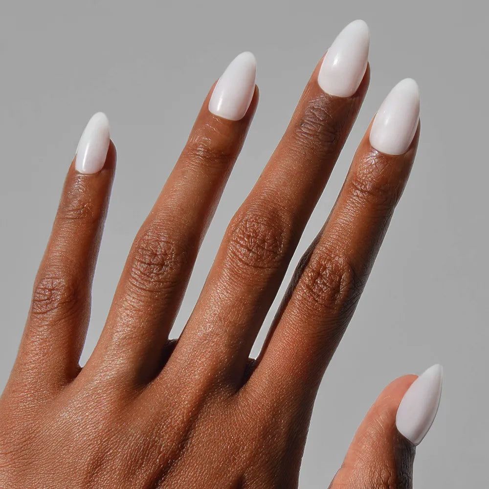 Milky White Neutral Undertone Glossy Almonds Milky White Neutral Undertone Glossy Almonds — Off White Nails 2027