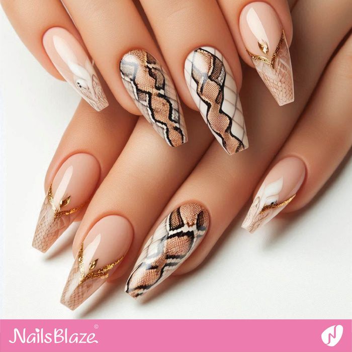 Precise Artwork Visual Idea Precise Artwork Visual Idea — Snake Print Nails 2027