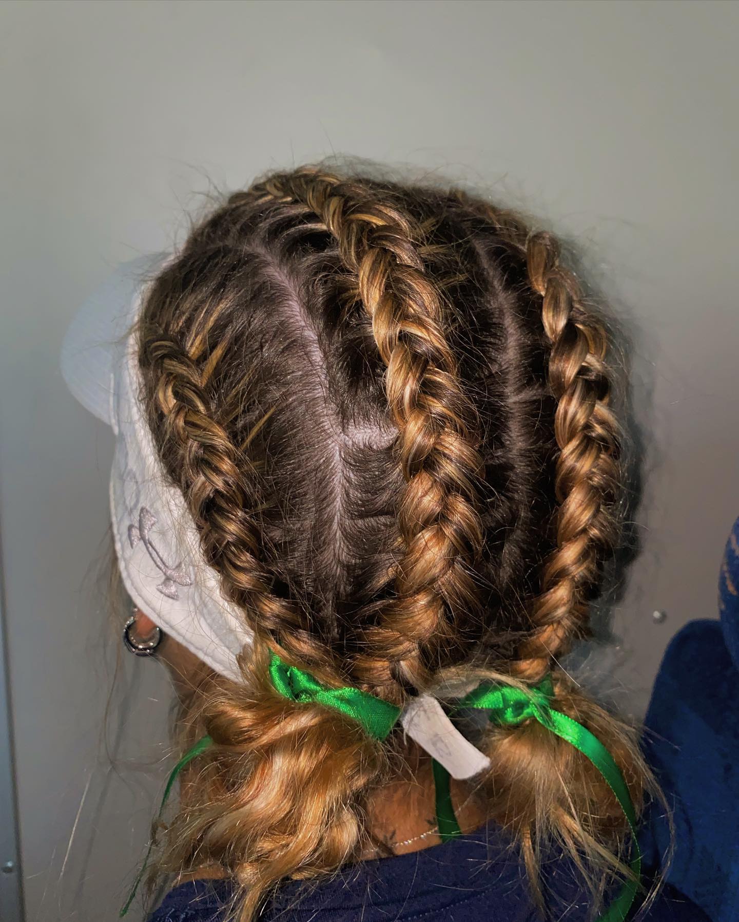 French Braids into Heart-Shaped Bun French Braids into Heart-Shaped Bun — Game Day Hairstyles 2026