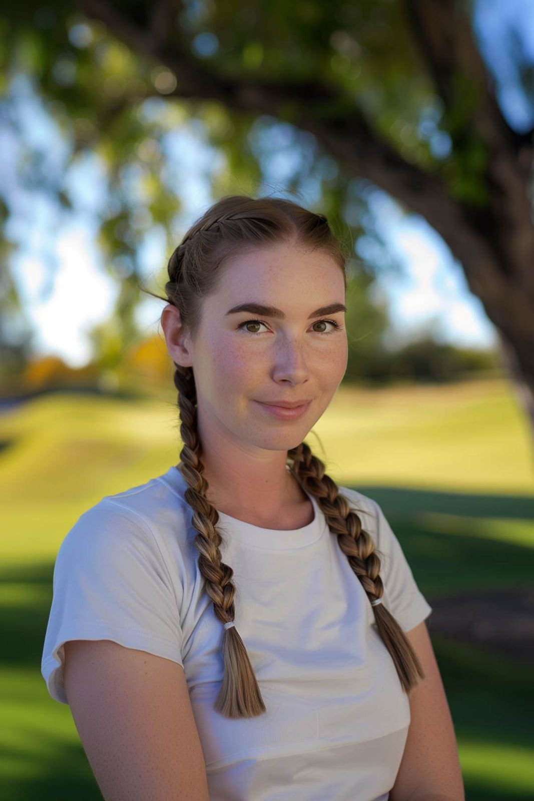 Light Brown Visual Idea — Golf Hairstyles 2027