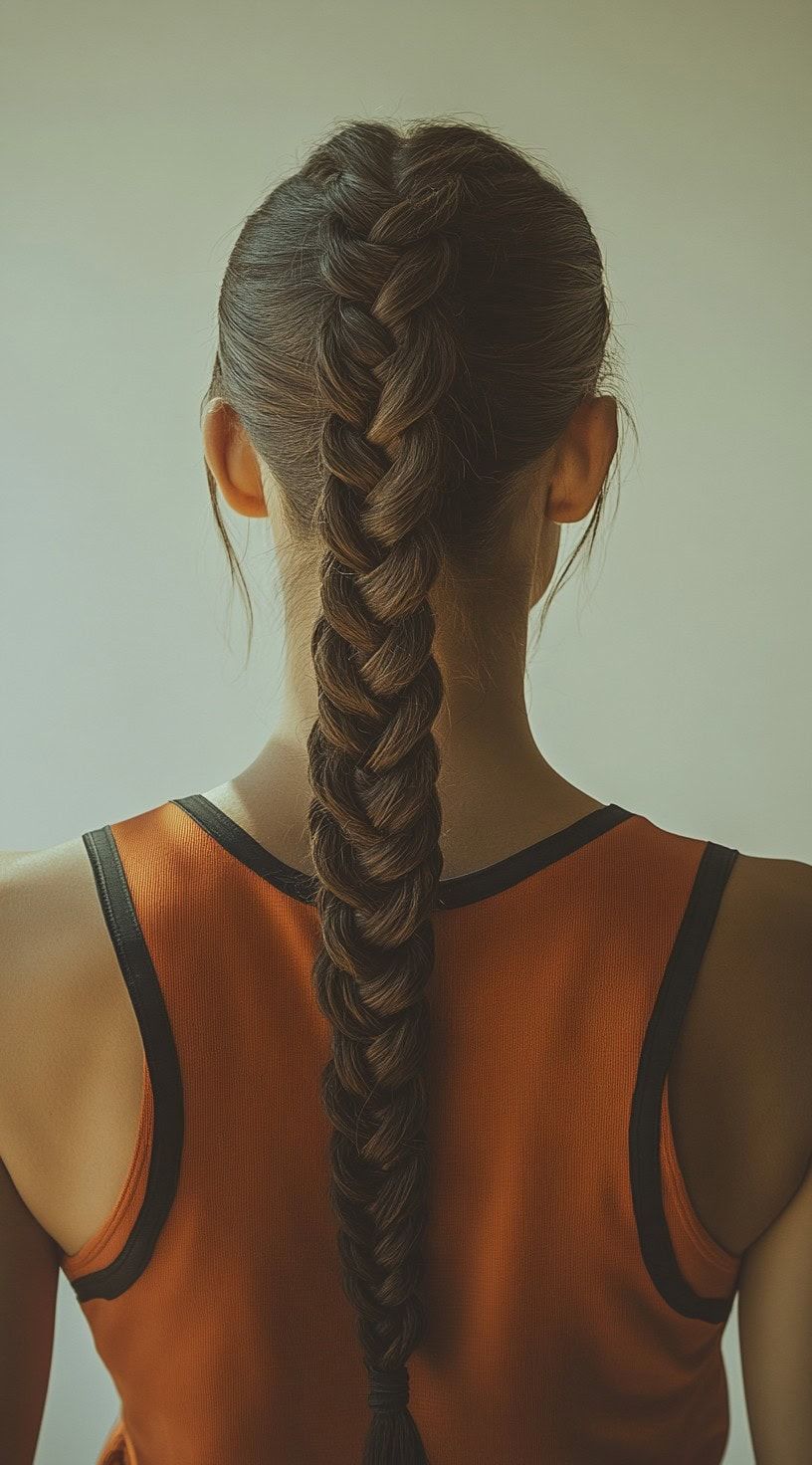 Thick French Braid For Game Day — Basketball Hairstyles Girls 2027