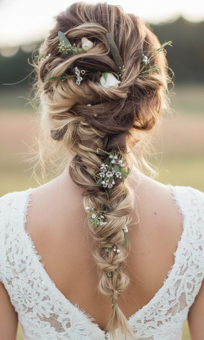 Brown With Blonde Highlights Visual Idea Brown With Blonde Highlights Visual Idea — Boho Braided Wedding Hair 2027