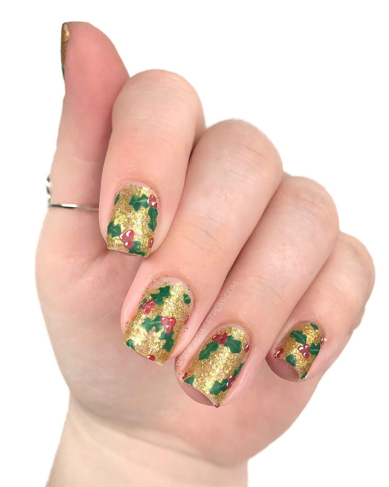 Holly Motif Scattered Across All Nails Visual Idea Holly Motif Scattered Across All Nails Visual Idea — Holly Nails 2027