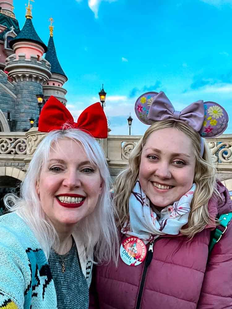 Pink Puffer Jacket with Plaid Minnie Ears — Disney Winter Outfits 2027