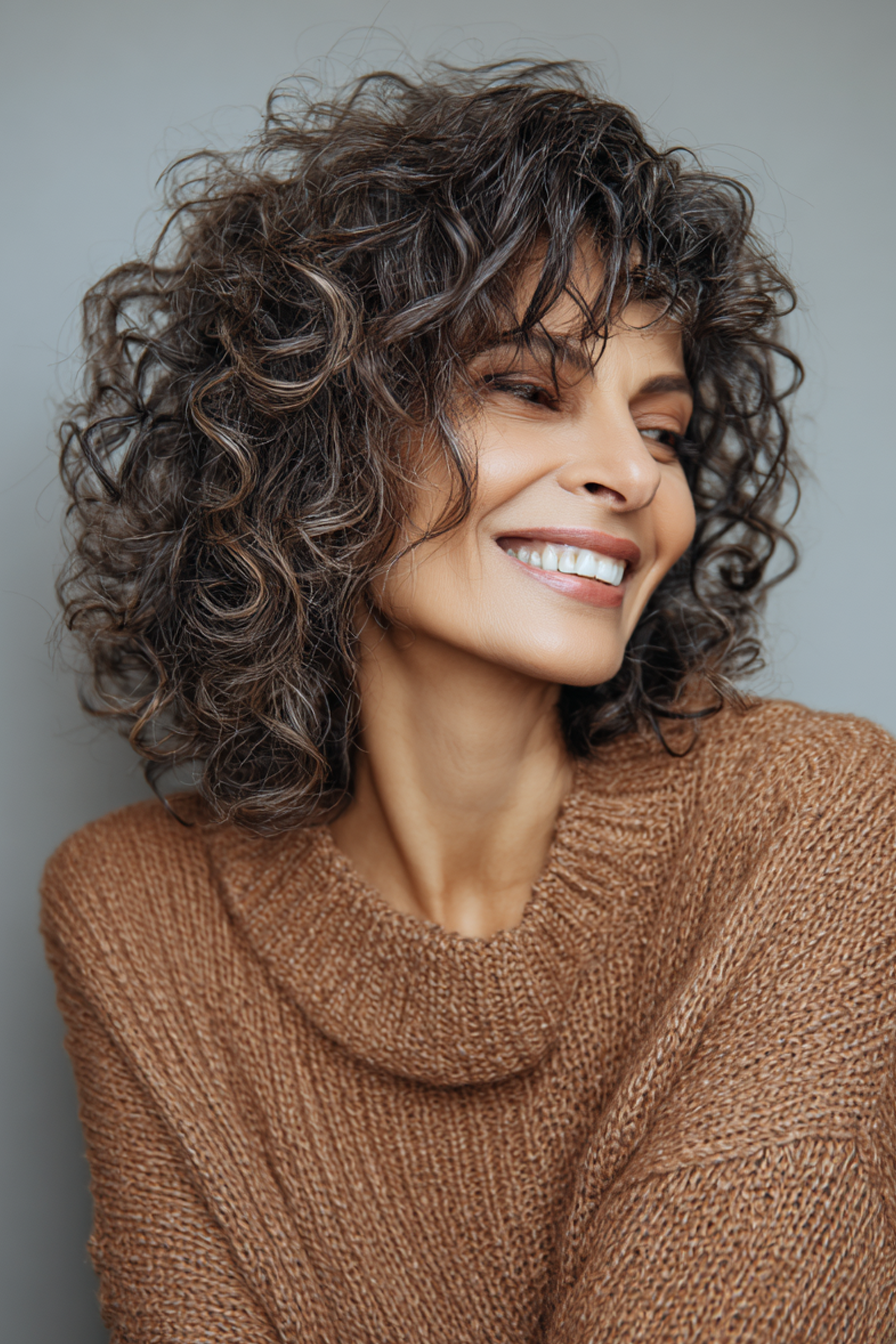 Shoulder Length Black Curls Shoulder Length Black Curls — Curly Haircuts 2027