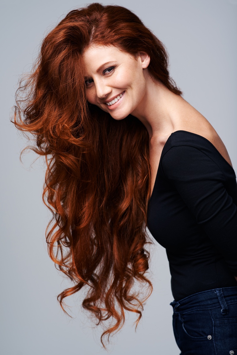 Voluminous Dark Auburn Mid-Back Voluminous Dark Auburn Mid-Back — Dark Auburn Hair 2027