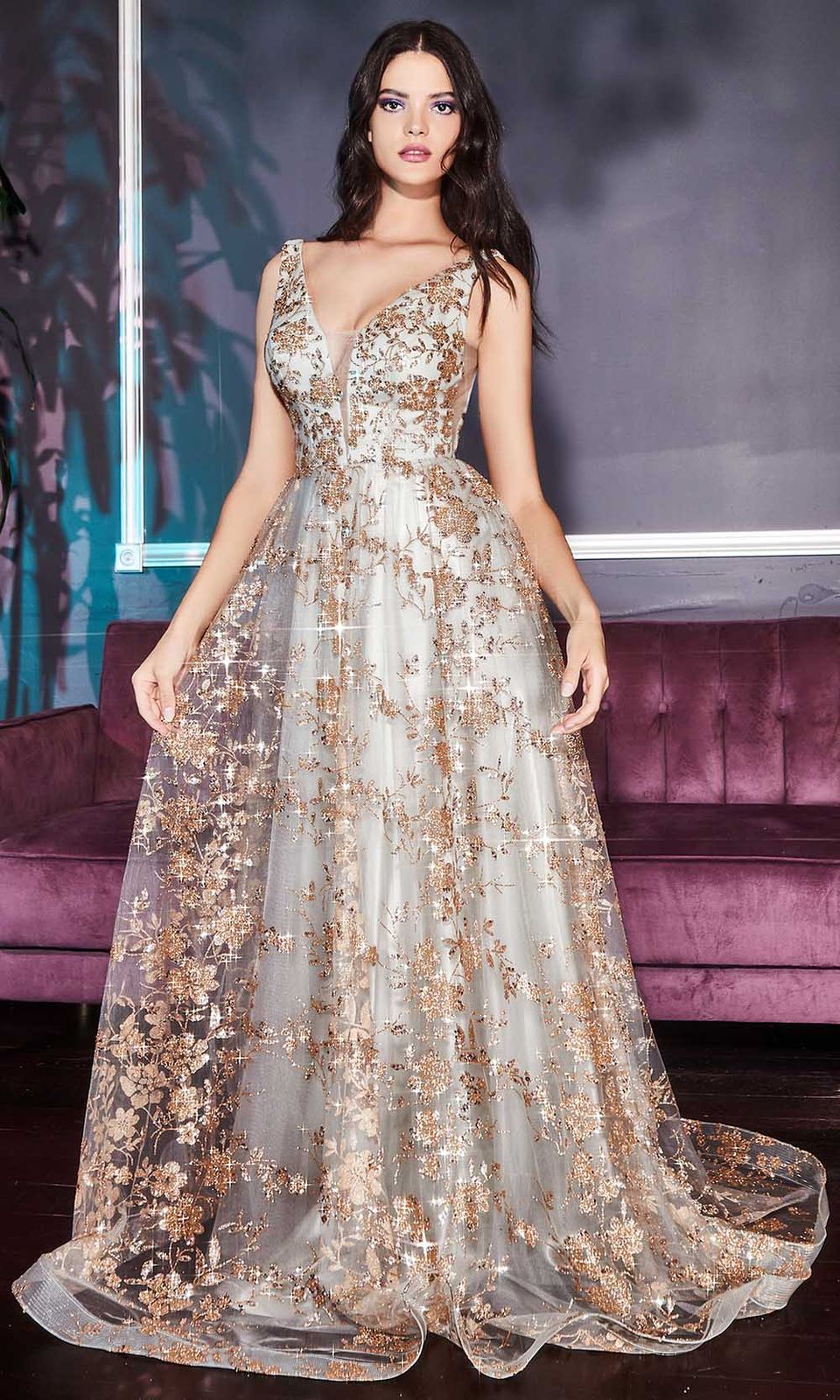 Leopard Print Strapless Gown with Tiered Ruffled Skirt Leopard Print Strapless Gown with Tiered Ruffled Skirt — Junior Prom Outfits 2027