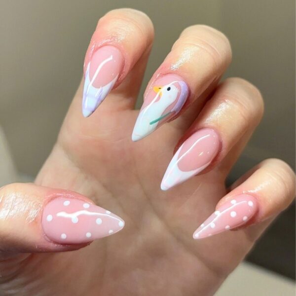Easter Chick and Bunny Art French Tips Easter Chick and Bunny Art French Tips — Easter French Tip Nails 2027
