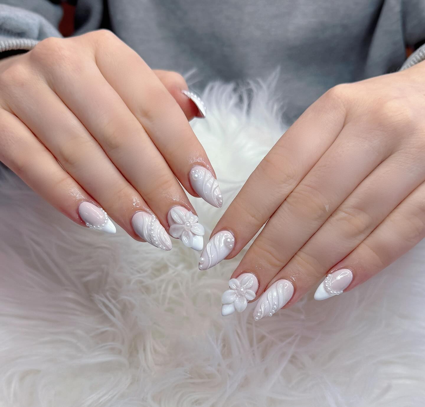 Flawless Execution Smooth Surfaces Visual Idea — White Christmas Nails 2026