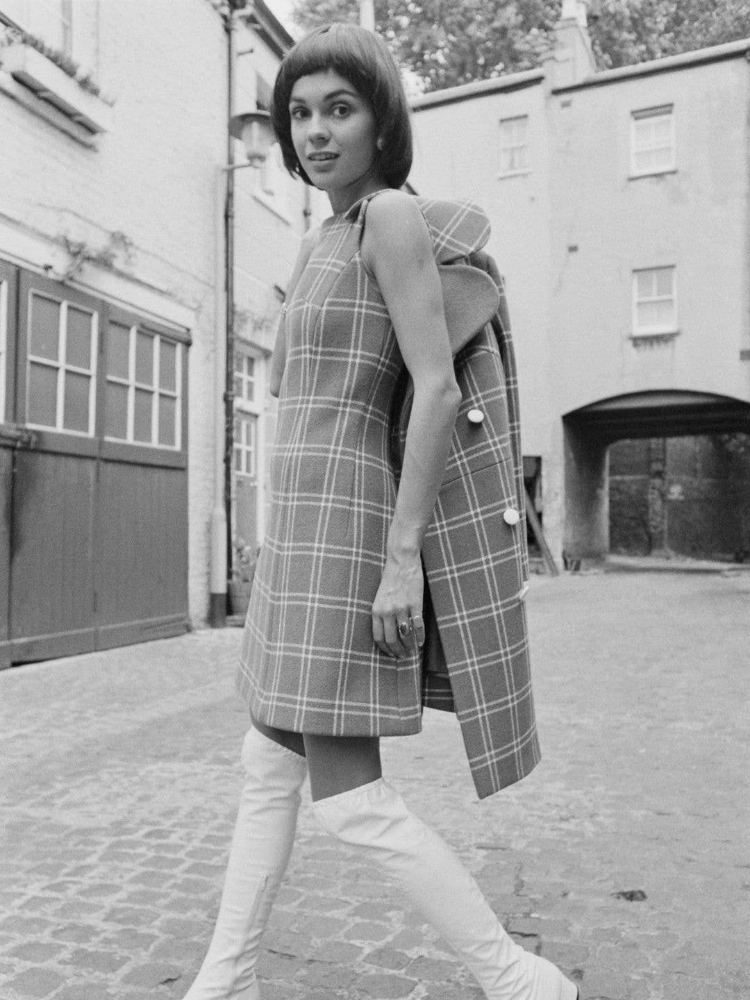 Matching Plaid Mini Dress and Coat Set — Mod Outfits 2027