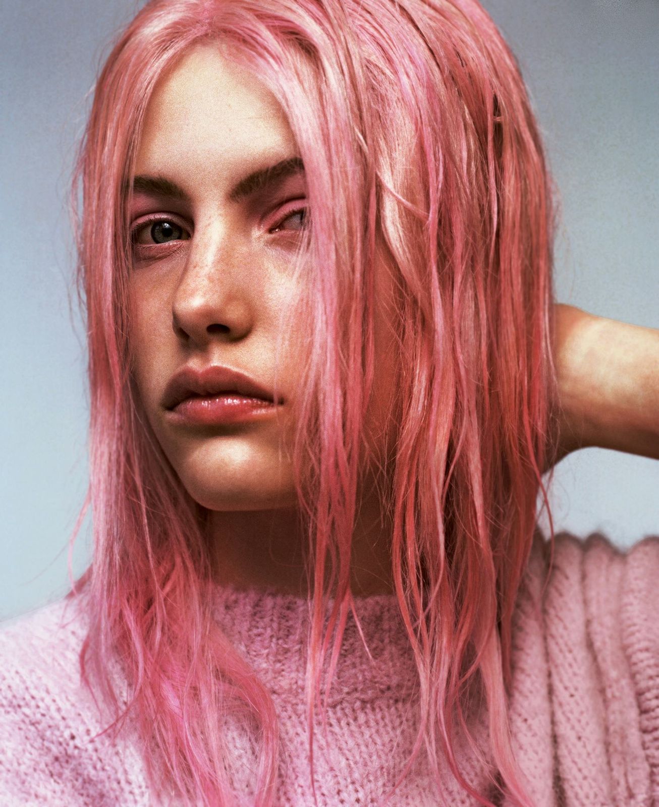 Vivid Pink Wet Look — Pink Hair 2027