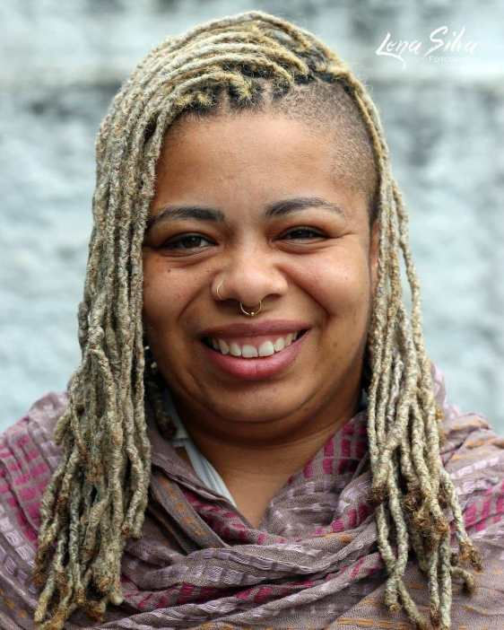 Shoulder Length Ash Blonde Locs With Undercut — Blonde Locs 2027