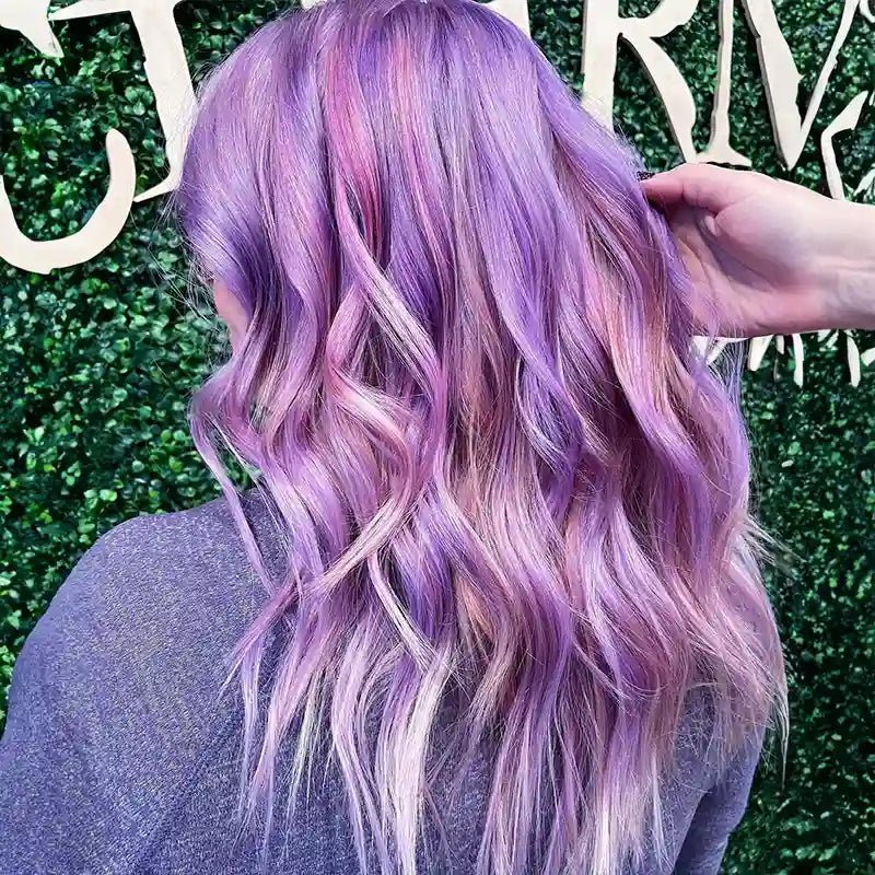 Collarbone Lilac Pink Blonde Blend Waves Collarbone Lilac Pink Blonde Blend Waves — Lilac Hair 2027