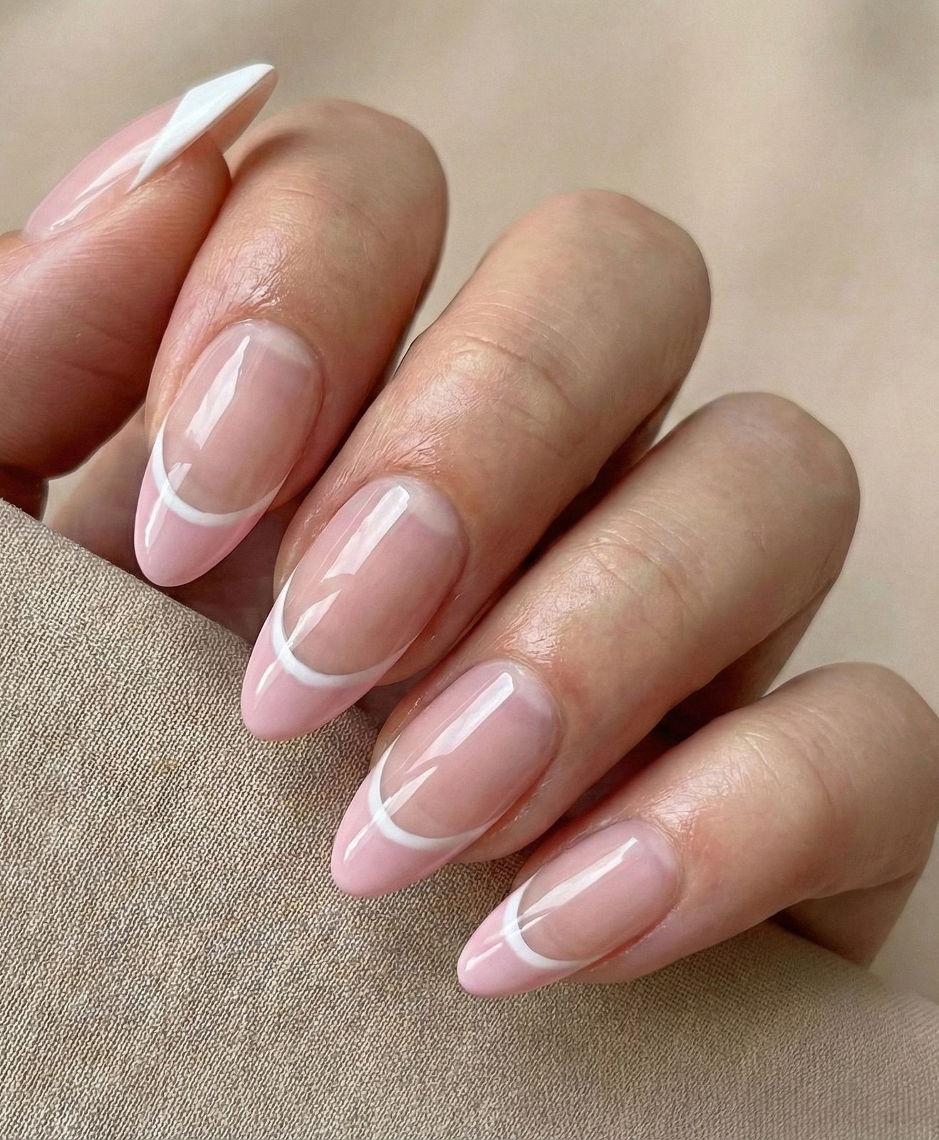 Double French Line Detail Visual Idea Double French Line Detail Visual Idea — Colored Double French Nails 2027