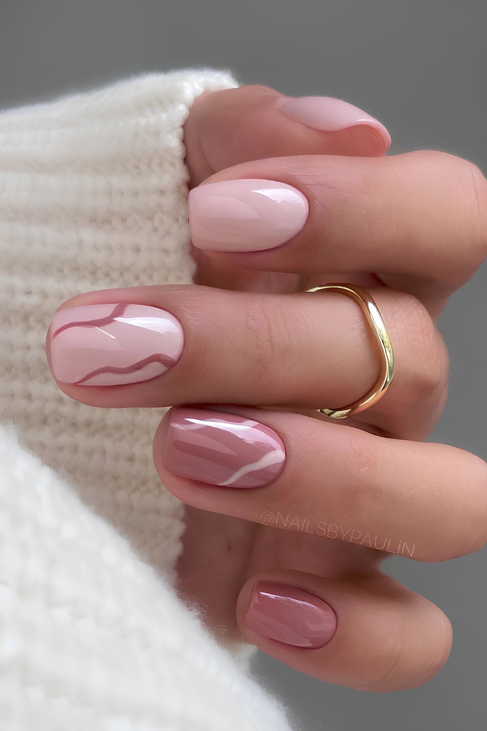 One Hand Close-Up Deep Glossy Plum Squoval Nails One Hand Close-Up Deep Glossy Plum Squoval Nails — Short Fall Nails 2026
