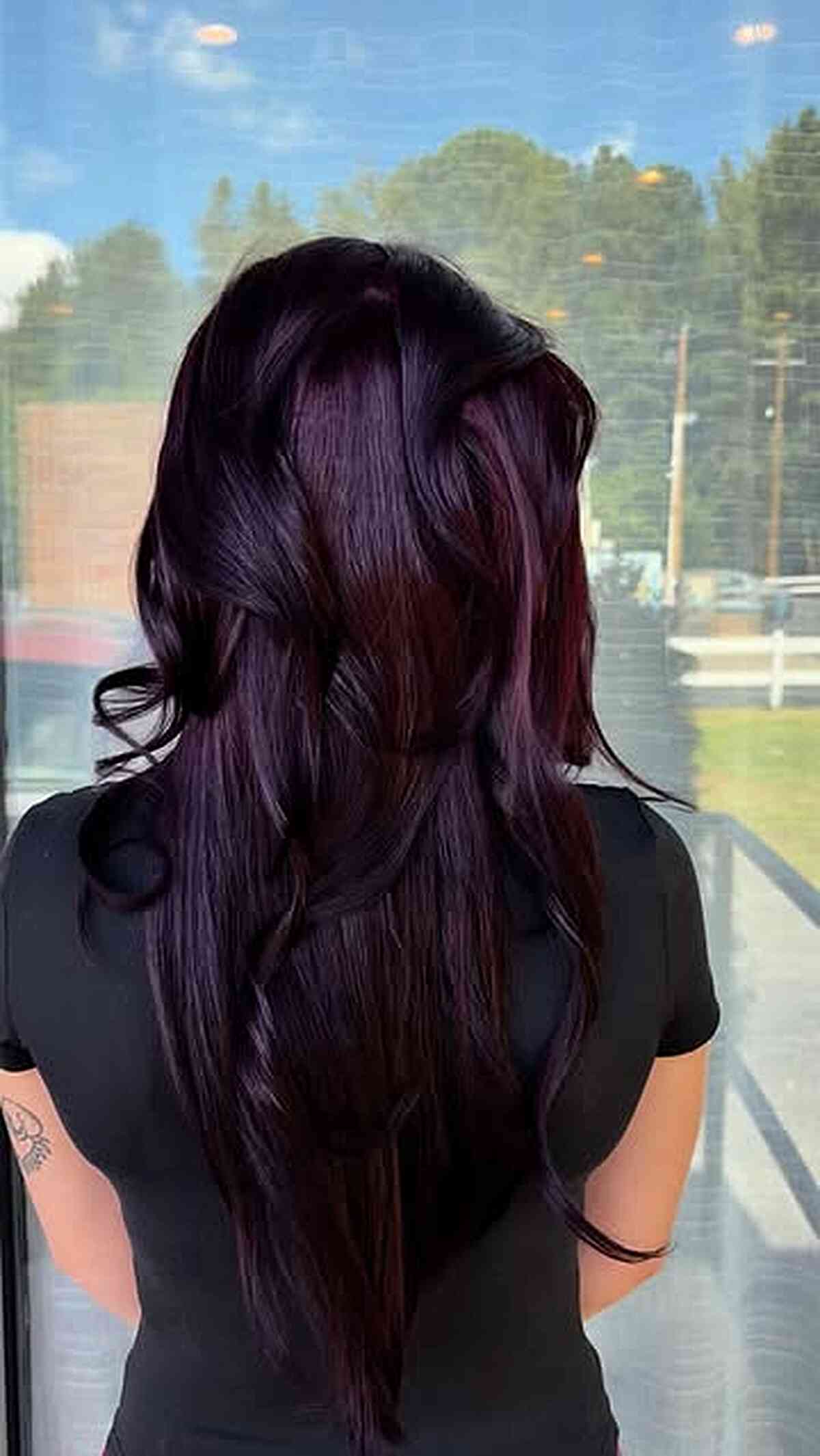 Deep Plum Wavy Shine Deep Plum Wavy Shine — Glazed Hair 2027