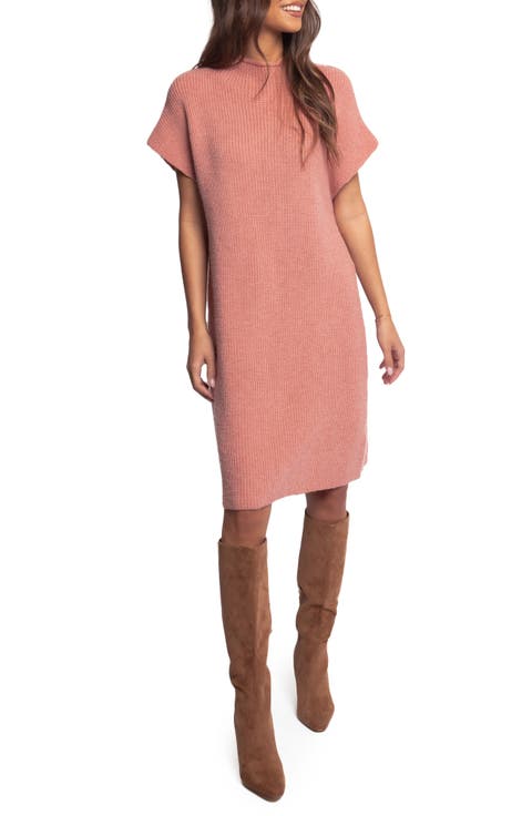 Casual Autumn Day: Rose Knit Dress with Suede Boots Casual Autumn Day: Rose Knit Dress with Suede Boots — Mom Outfits 2027