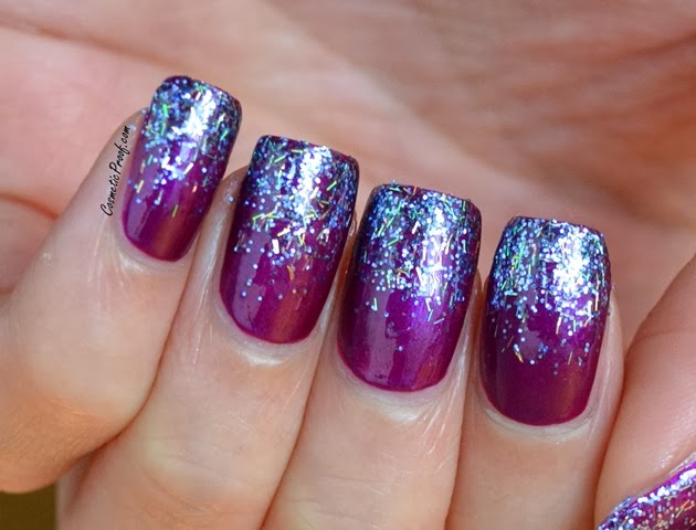Purple Blue Holographic Glitter Gradient — Sparkly Prom Nails 2027