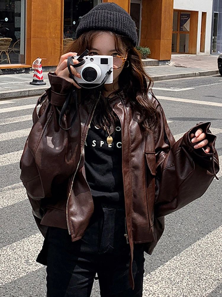 Black T-Shirt Faux Leather Jacket Outfit Idea Black T-Shirt Faux Leather Jacket Outfit Idea — Light Jacket Outfits 2027