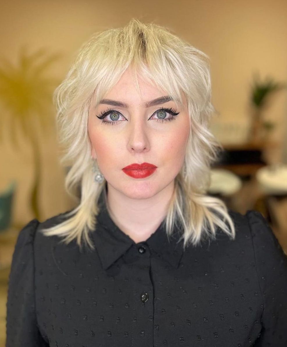 Platinum Blonde Visual Idea — Evolved Shag 2027