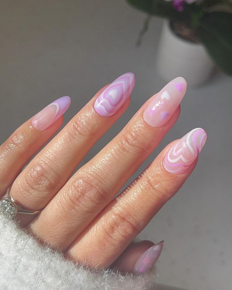 Pastel Purple Pink Gradient Heart Nails Pastel Purple Pink Gradient Heart Nails — Pastel Purple Nails 2027