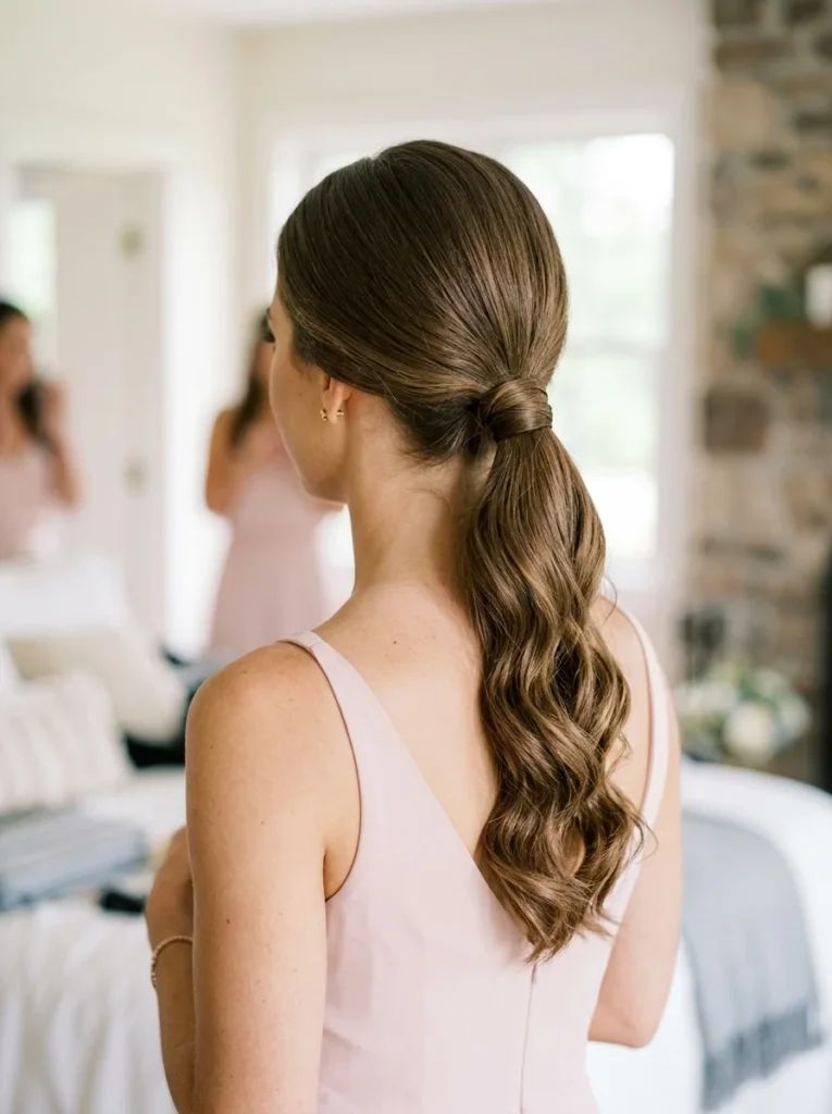 Ponytail With Waves Visual Idea — Ponytail Hairstyles 2027 for Thin Hair