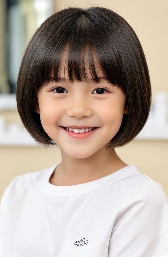 Blunt Bangs Visual Idea — Bob 2027 for Little Girls