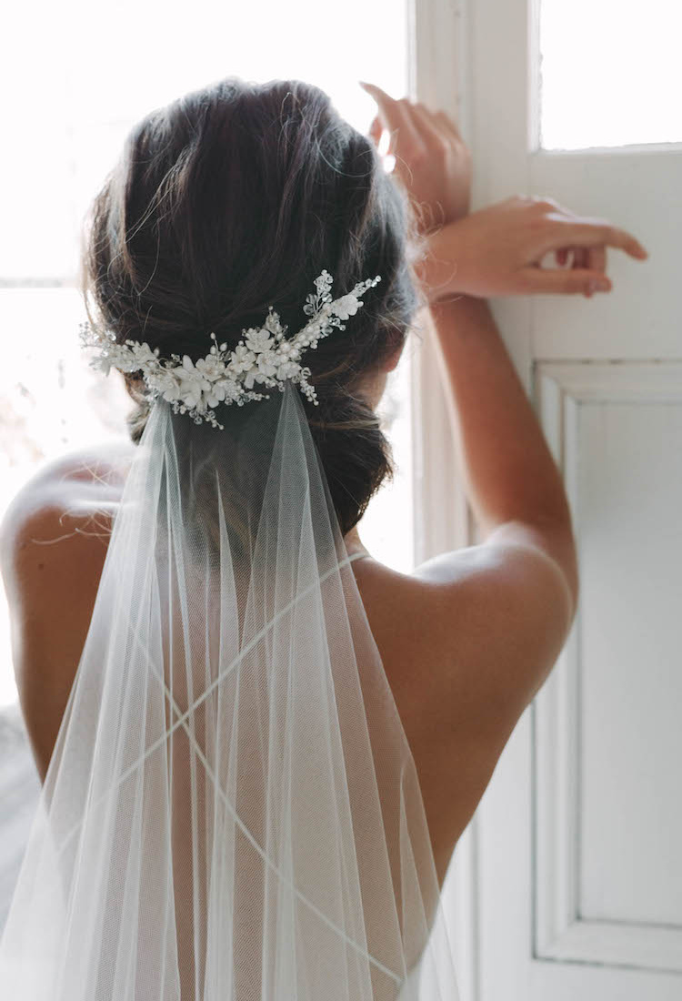 Low Updo With Braided Elements and Veil — Wedding Updos 2027