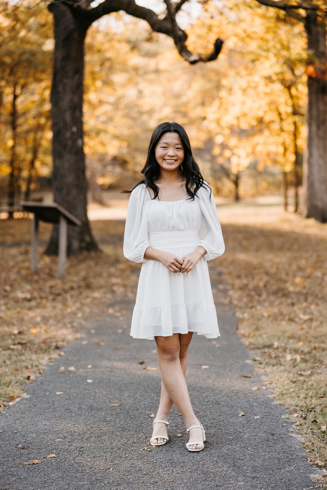 Sweet and Simple: Puff-Sleeve Mini Dress for Autumn Sweet and Simple: Puff-Sleeve Mini Dress for Autumn — Senior Photo Outfits 2027