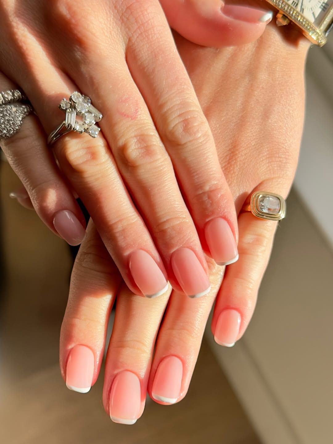Short Square Opaque White French Tips Short Square Opaque White French Tips — Wedding Square Nails 2027