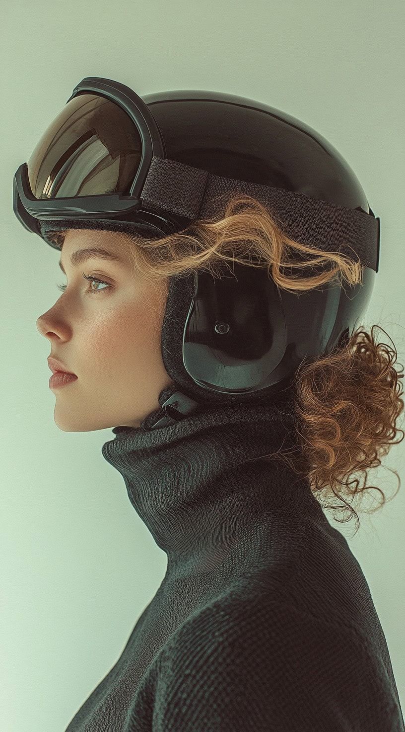 Wavy Blonde Braids Under Ski Helmet Wavy Blonde Braids Under Ski Helmet — Ski Hairstyles 2027