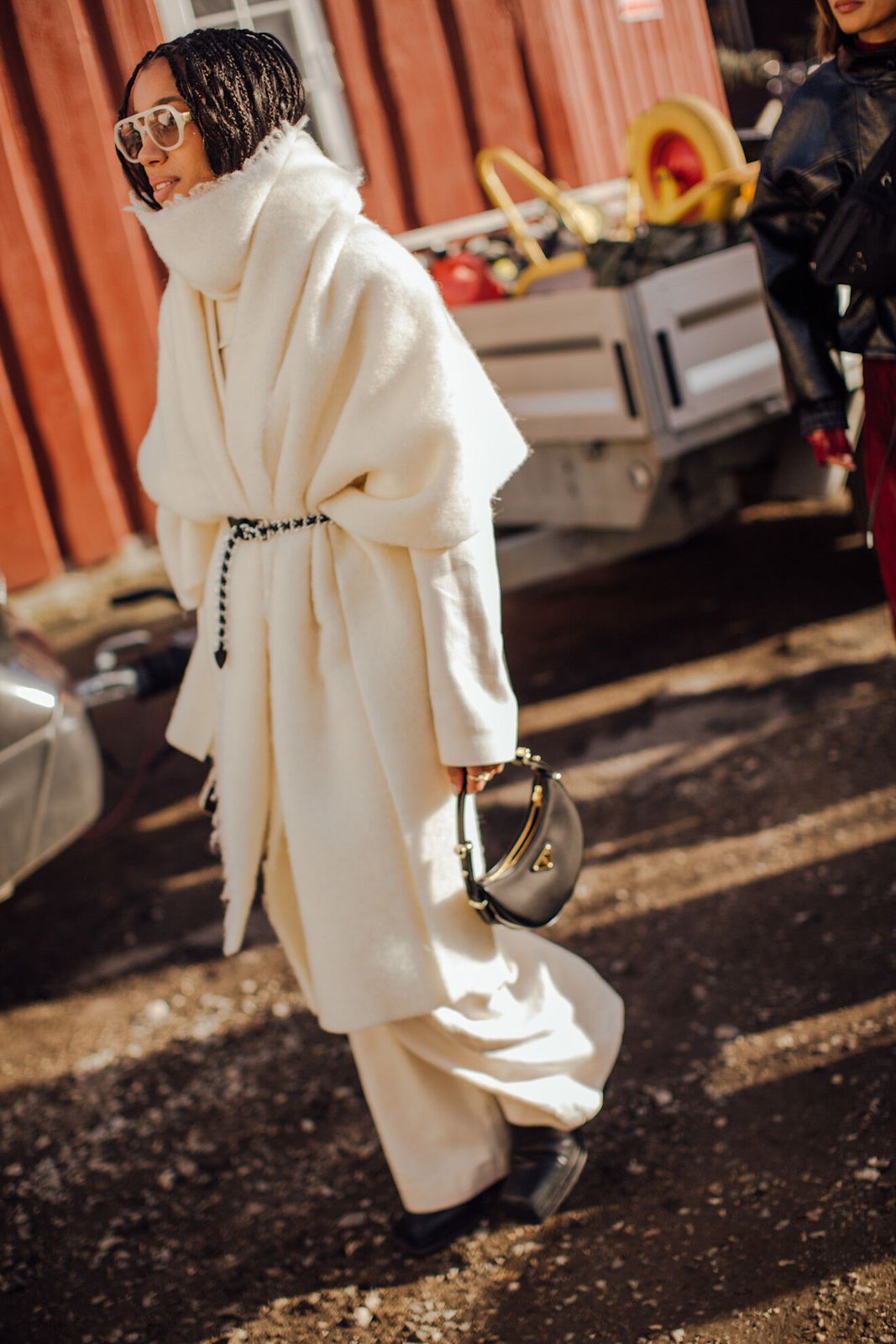Monochromatic Cream Set with Textured Coat for Elevated Winter Style — Minimal Scandinavian Outfits 2027