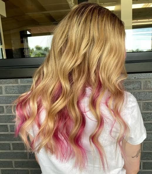 Blonde With Pink Highlights — Pink Hair 2027