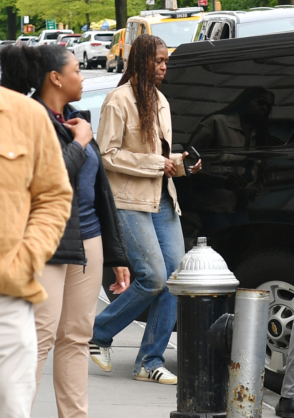Denim on Denim: Adidas Samba with Tan Jacket and Blue Jeans Denim on Denim: Adidas Samba with Tan Jacket and Blue Jeans — Adidas Samba Outfits 2027