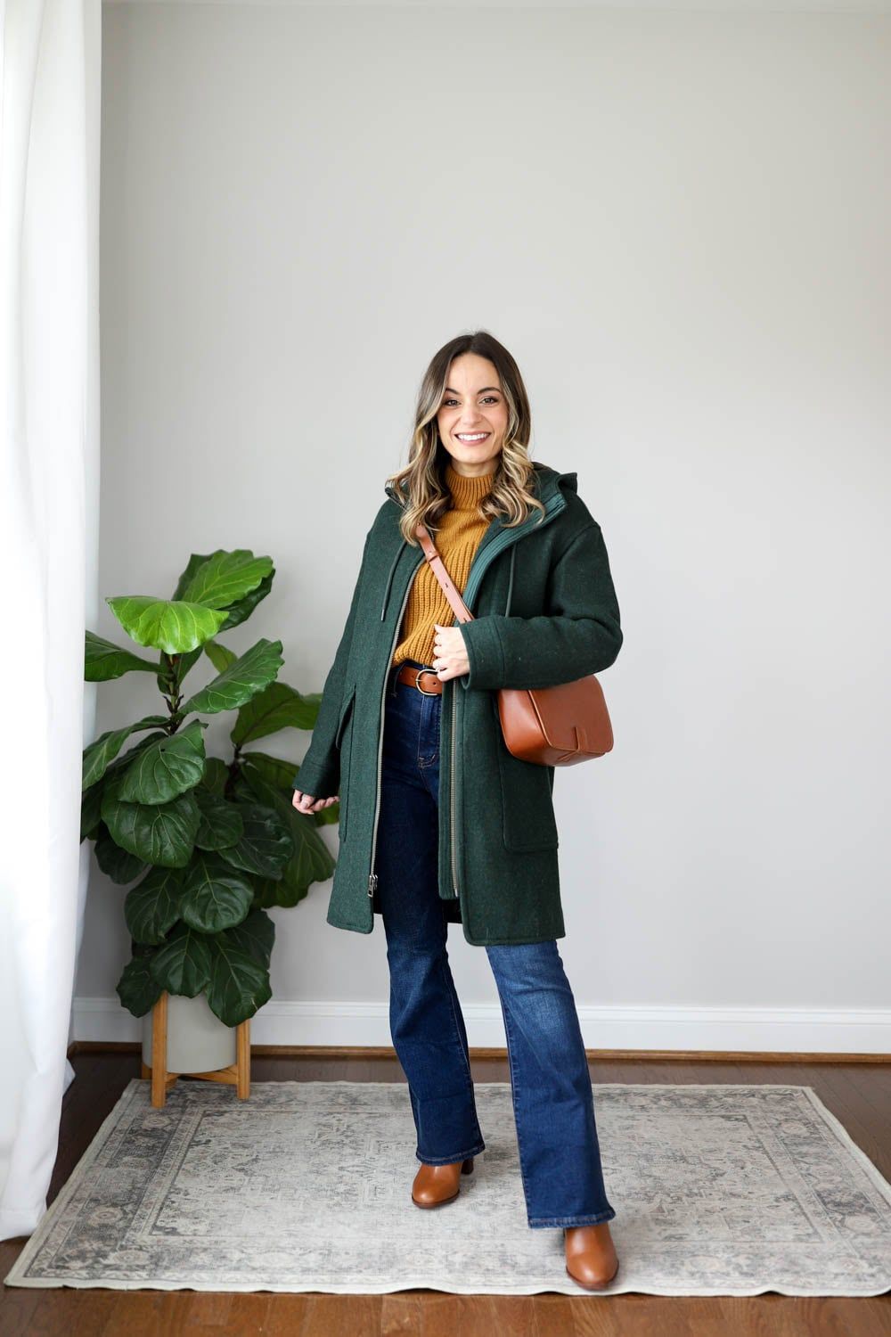 Hooded Coat Over Sweater: Vibrant Casual Layers — Layered Winter Outfits 2027